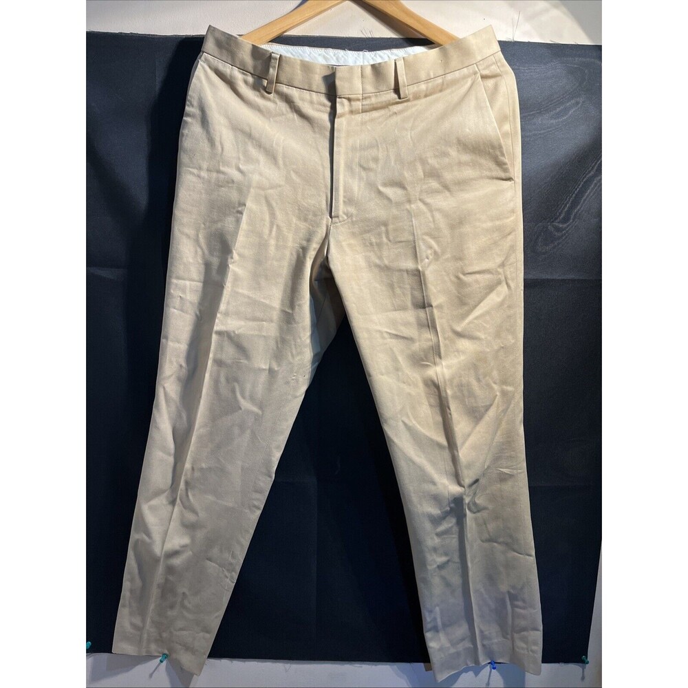 J. CREW Aldridge Pant Men’s Beige 31x30 Straight Fit Zip Closure